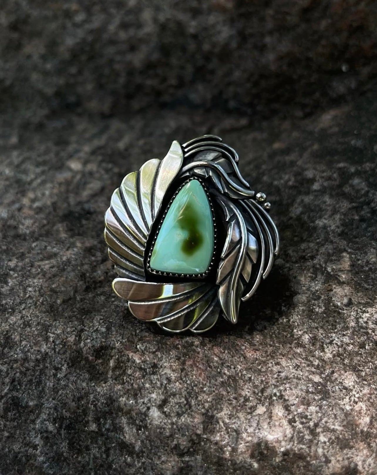 Royston Plumed Botanical Ring