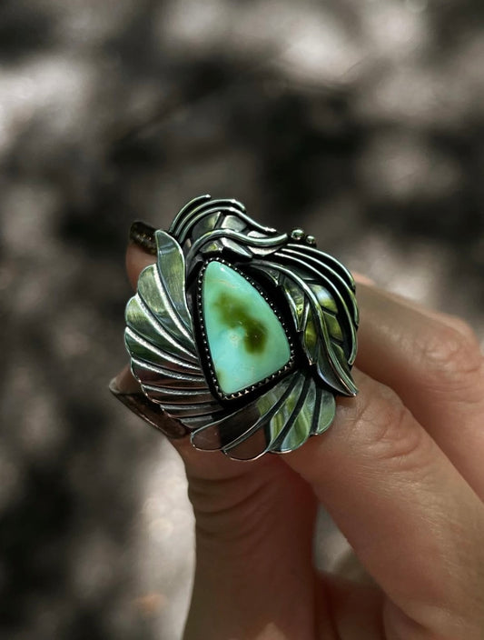 Royston Plumed Botanical Ring