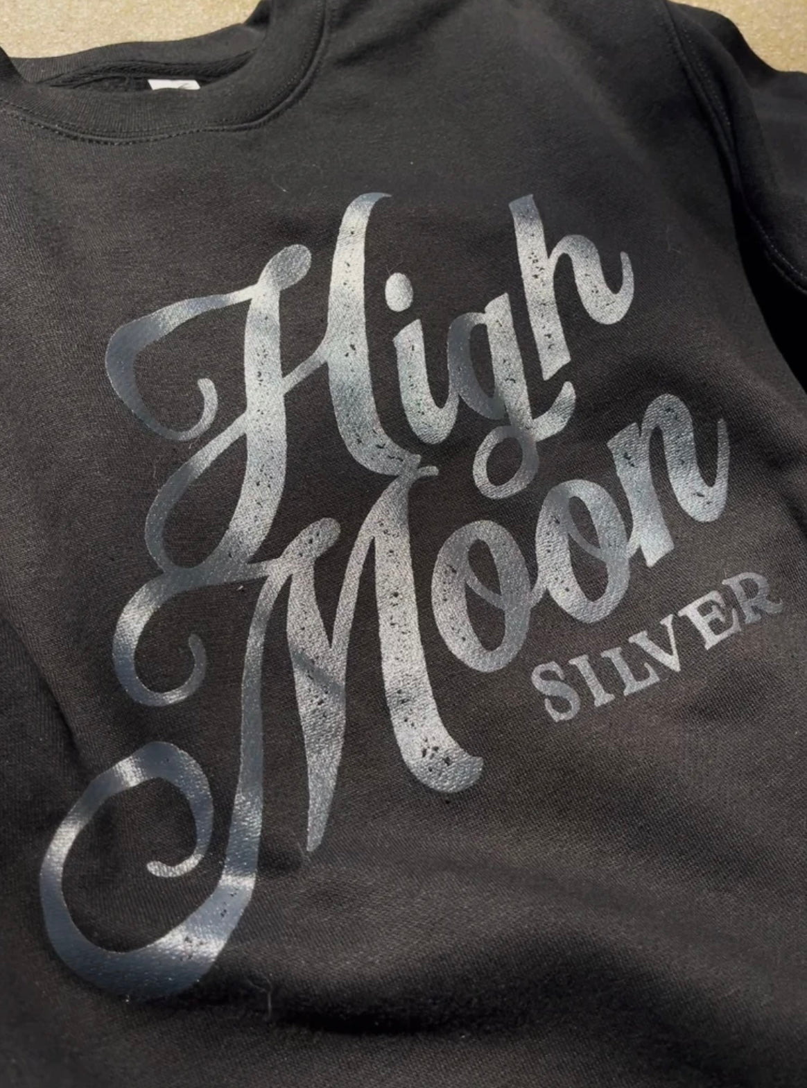 HMS Crewneck Sweatshirt / Charcoal + Black